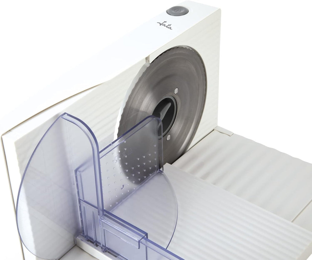 JECF0300 Kompakter elektrischer Allesschneider, abnehmbare Edelstahlklinge, Durchmesser 170 mm, Dickenregelung 0 bis 15 mm, 150 W Naty Shop Reiben und Schneidemaschinen