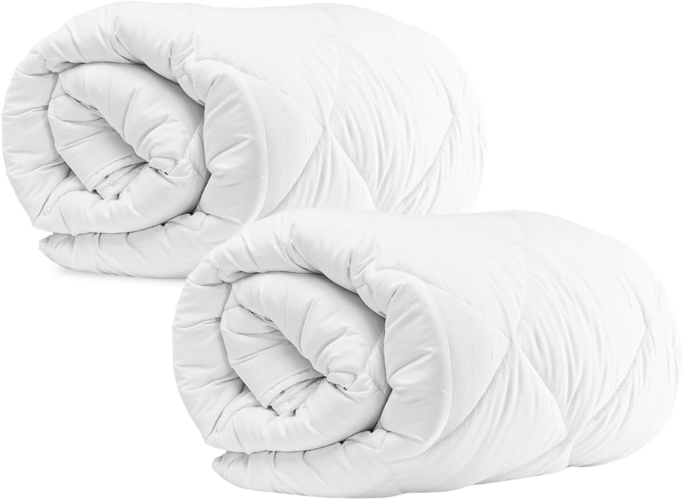 Komfortec Sommerdecke 135 x 200 cm, 170 g/m², dünne und leichte Decke für den Sommer, antiallergische Decke, weiß. Bettdecken und Steppdecken Naty Shop 135 x 200 cm Doppelpack Ganzjahresdecke