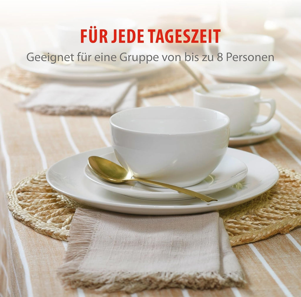 Feluri de mâncare Alpina 8 persoane - 40 -PART PATRU VÂRZIUNE GRASTERASE Seturi vesela masa Naty Shop