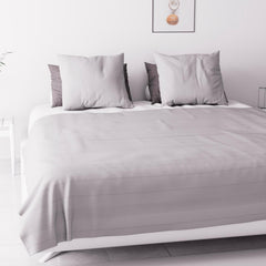 Soleil D'Ocre Adele, Zickzack-Bezug, vom Sofa geworfen, Polycoton, Grau, 220 x 240 cm Bettdecken und Steppdecken Naty Shop