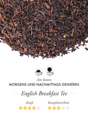 TWG Tea | Ceai englezesc pentru micul dejun | Ceai negru | Note florale | 15 pliculețe de ceai cusute manual din bumbac | Set cadou