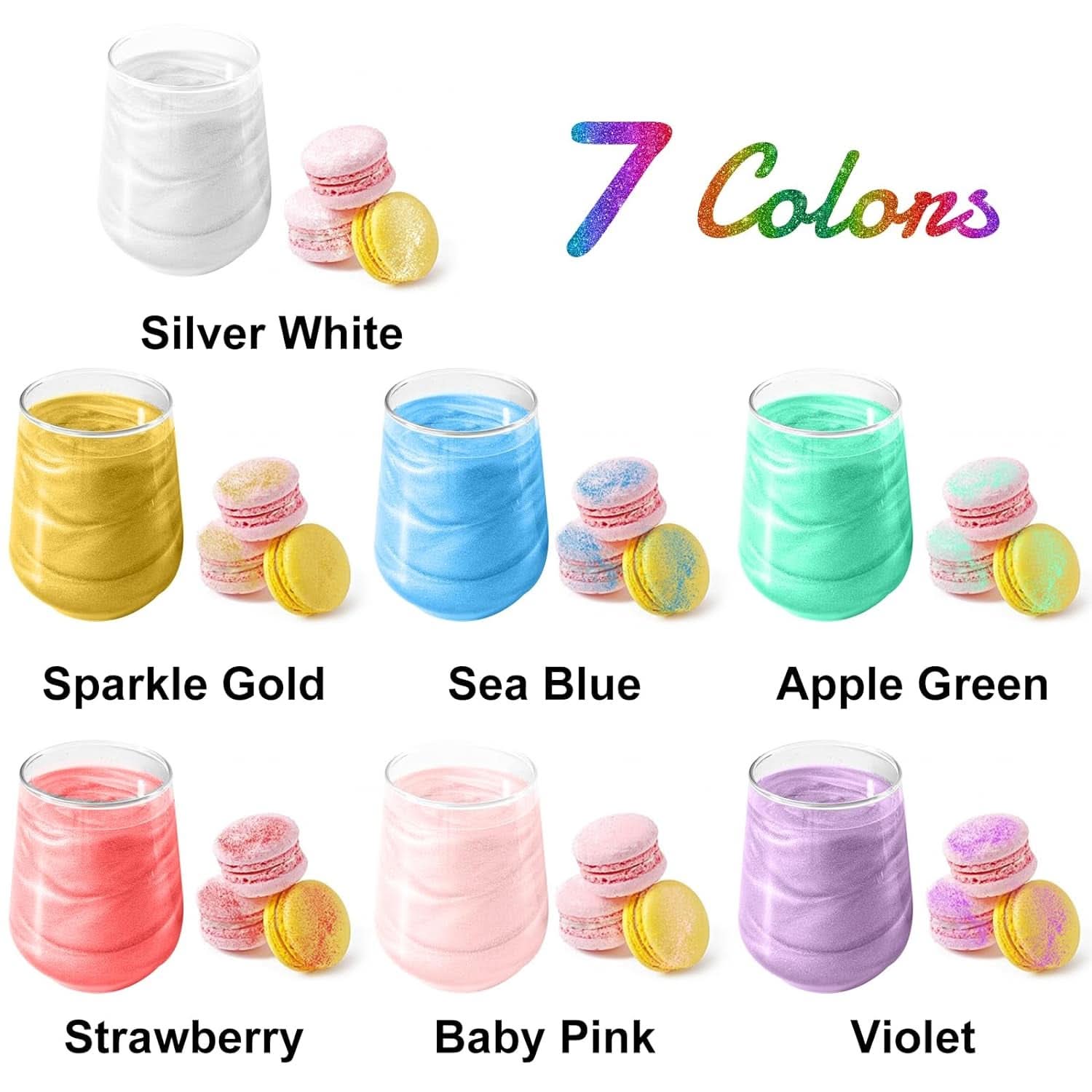 Essbarer Glitzer für Getränke, 4 Gramm Glitter Naty Shop