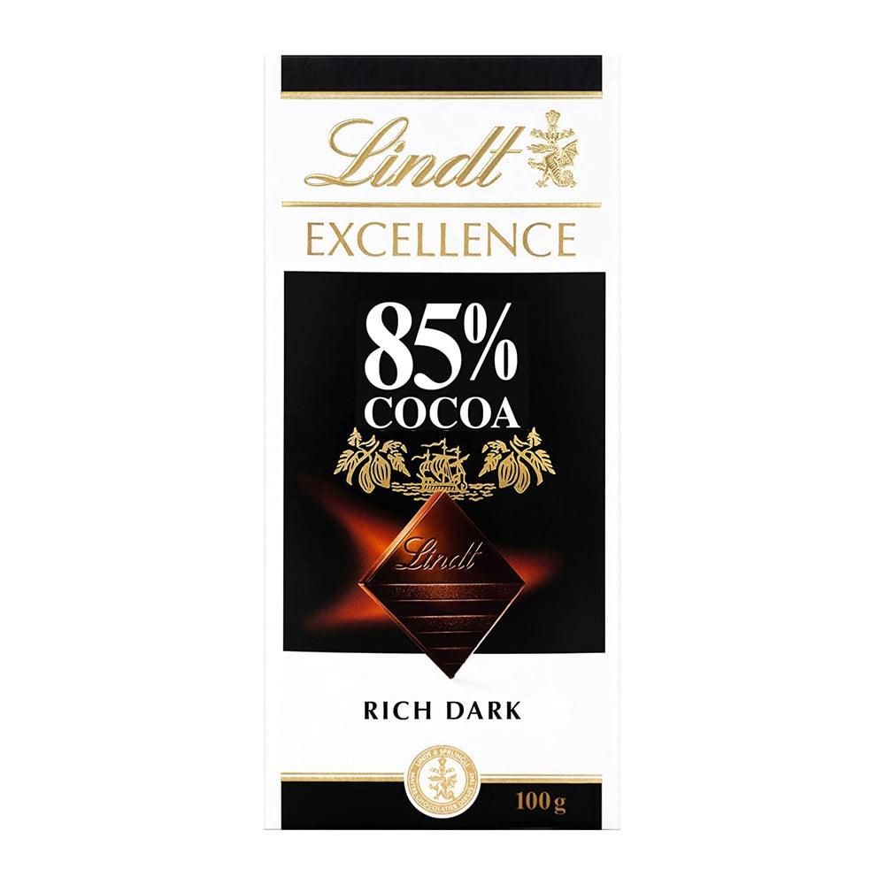Lindt-Schokolade | Riegel EXCELLENCE 85 % Kakao | 100g | Extra dunkle Schokolade | Veganer Schokoriegel