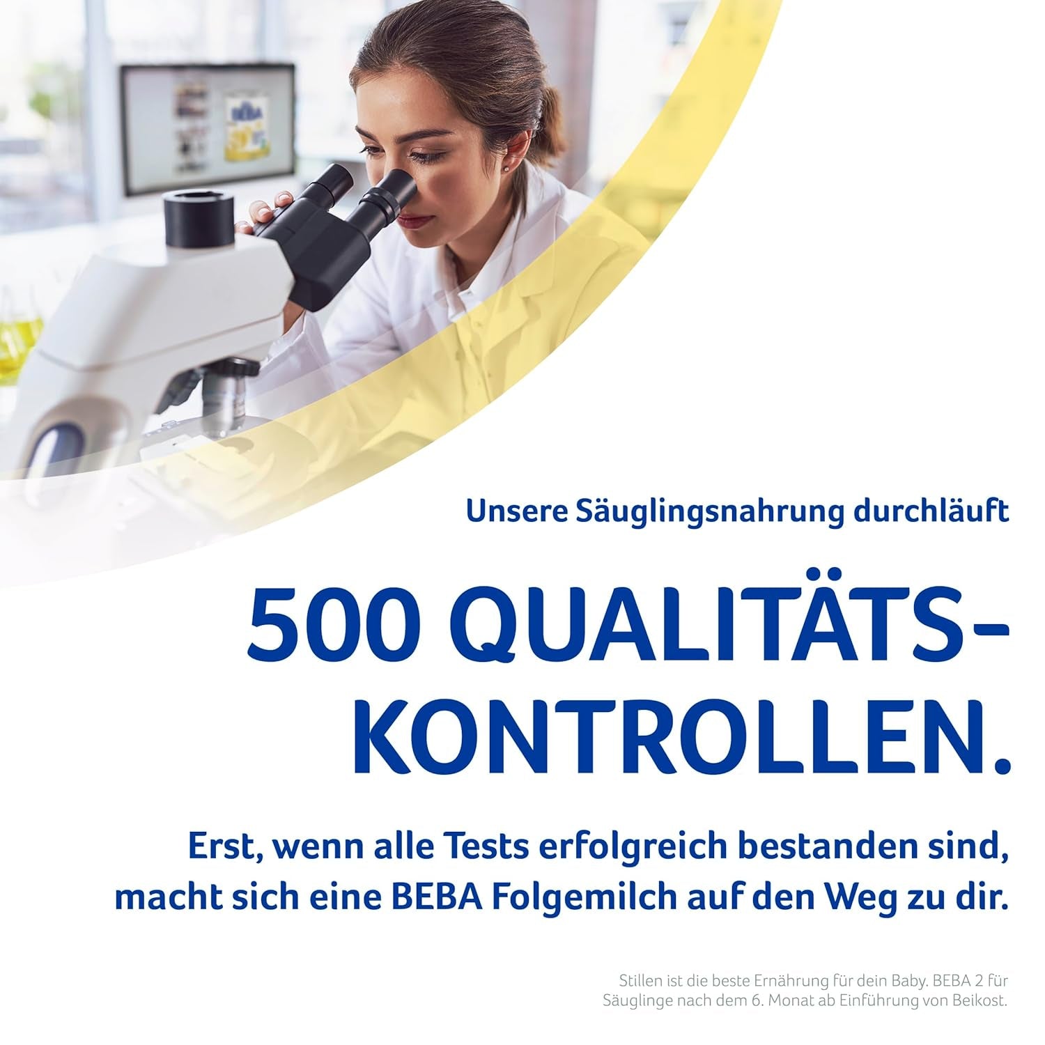 BEBA 2 - Folgemilch nach 6 Monaten, mit 5 HMO-Komplex, altersgerechter Proteingehalt, laktosefrei, palmölfrei, fischölfrei, Babynahrung, Babymilchpulver, 3er Pack (3 x 800g)