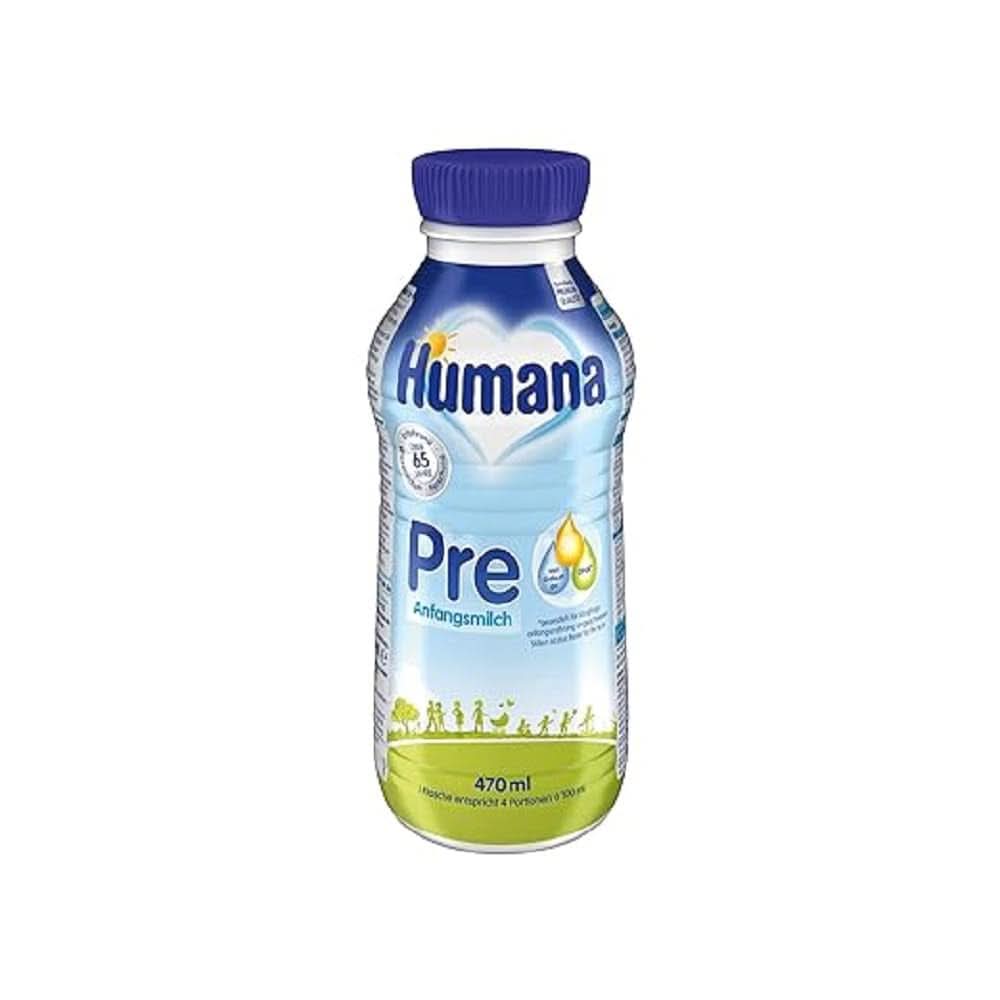 Initial PRE Human Milk, von Geburt an, Milchpulver für Säuglinge, nur mit DHA und Laktose, 750 g Naty Shop 470 ml Flüssigkeit