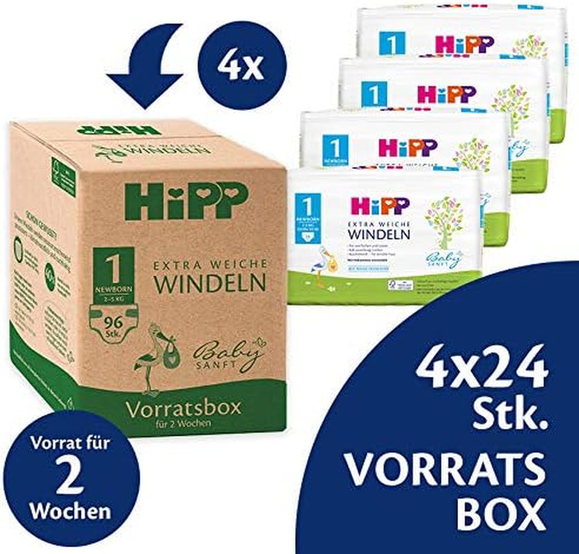 Windeln für Neugeborene 1 Box mit Vorrat