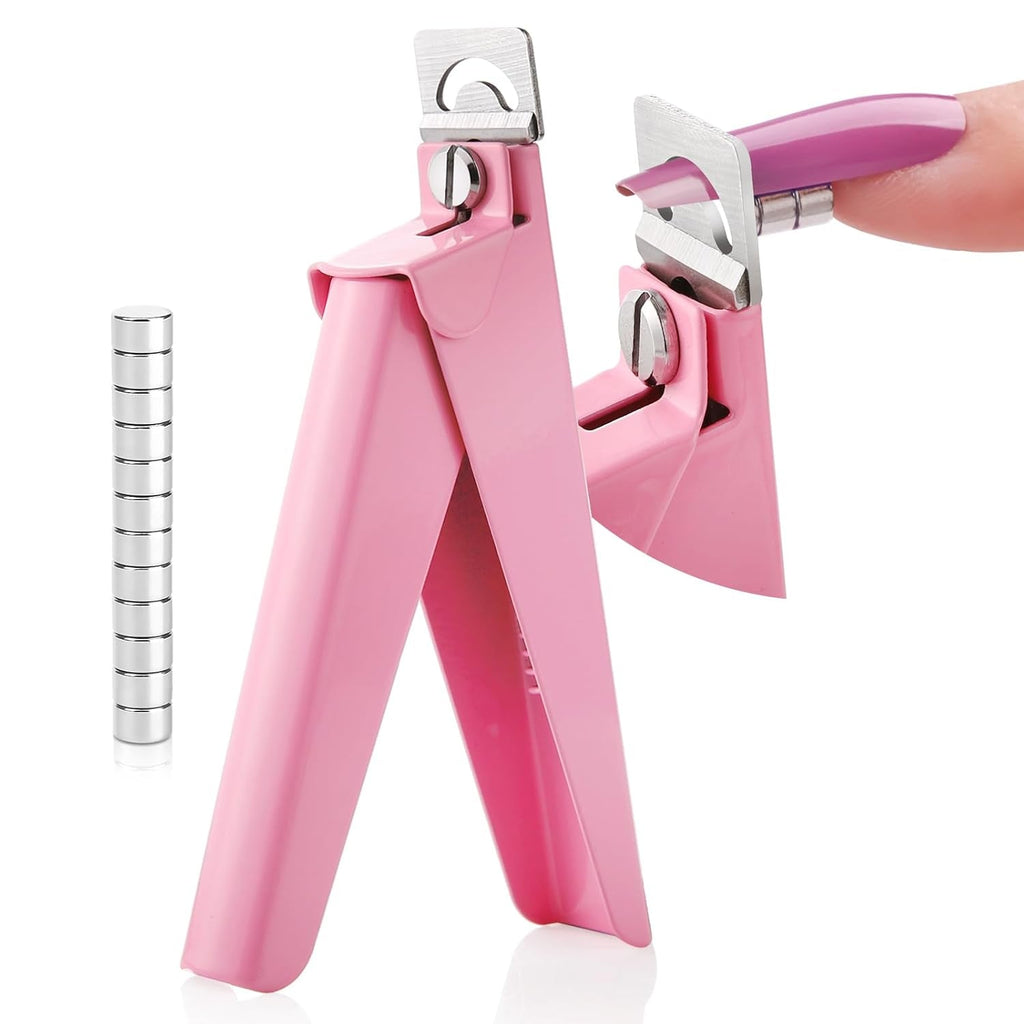 Saviland Unghiere Manichiură Cutter Cutter Cu 15 Magneți, Unghii cu Gel Unghii Trimmer Manichiură Unghii Cutter pentru Unghii Artificiale Unghii cu Gel Unghii Acrilice Unghii Unghii False (Roșu Roșu)