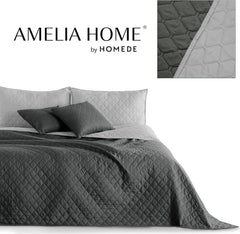 Decoking Tagesdecke 200 x 220 cm Graphit Anthrazit Silbergrau Zweiseitige Tagesdecke pflegeleicht Axel Beds and Blankets Besuchen Sie den DecoKing-Store