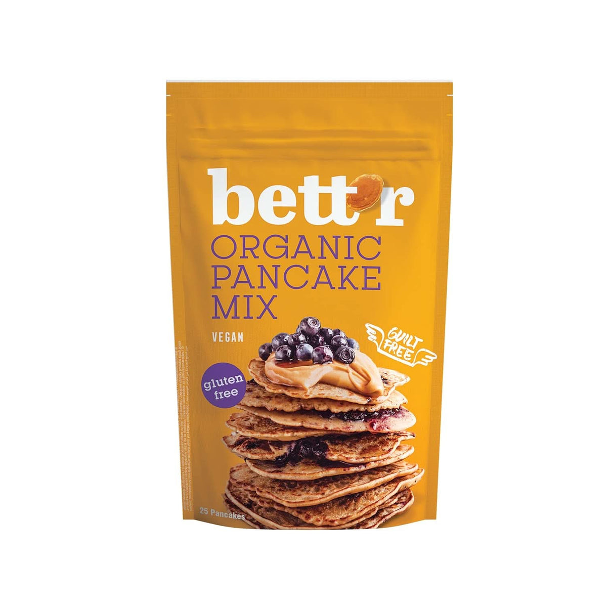 Bett'R Pancake Mix, biologische, vegane und glutenfreie Backmischung, 6 x 400 Gramm Kitchen Naty Shop