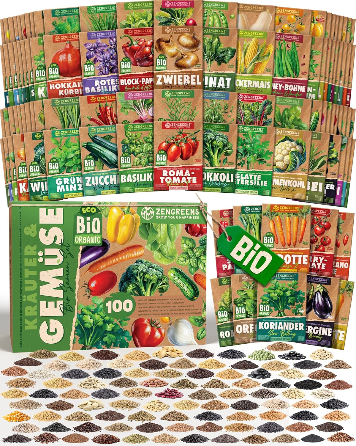 Bio-Tomatensamen im 10er-Set – 10 Tomatensamen für den einfachen Anbau im Garten, Balkon oder Hochbeet – Pflanzensamen – Setzlinge