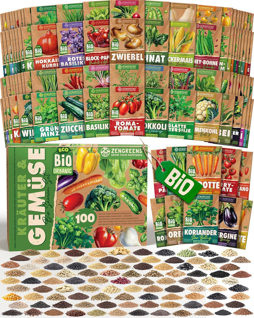 Bio-Tomatensamen im 10er-Set – 10 Tomatensamen für den einfachen Anbau im Garten, Balkon oder Hochbeet – Pflanzensamen – Setzlinge