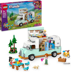 LEGO Friends Wohnmobil, Bauset für Rollenspiele mit einem Spielzeug Wohnwagen, Geschenk für Mädchen ab 7 Jahren, kreatives Spielset mit 3 Minifiguren und Ferretchen Tierfigur 42663