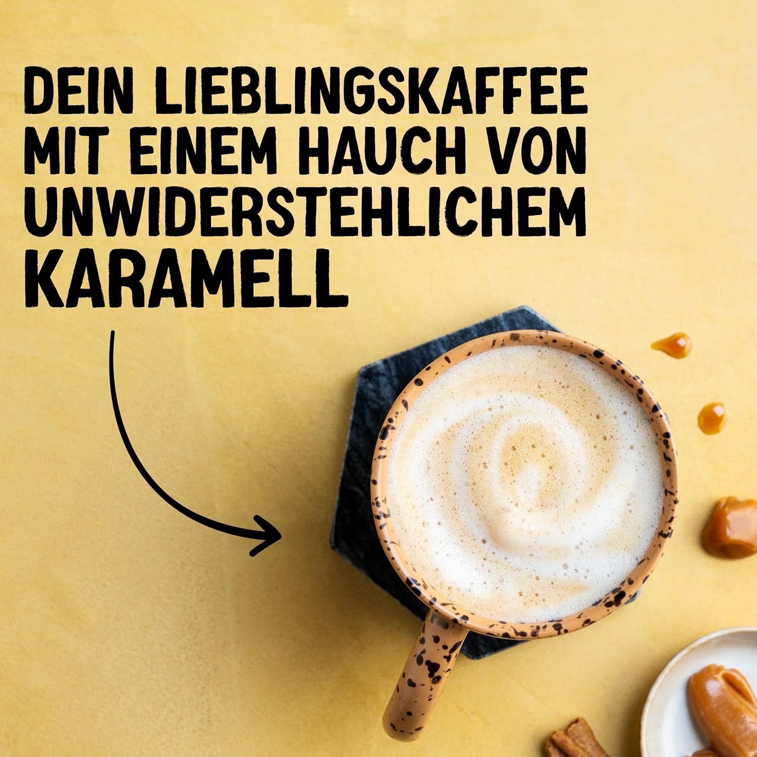 Alpro Barista Karamell – Zum Aufschäumen – Von Natur aus laktosefrei – 8 x 750 ml – Haltbar