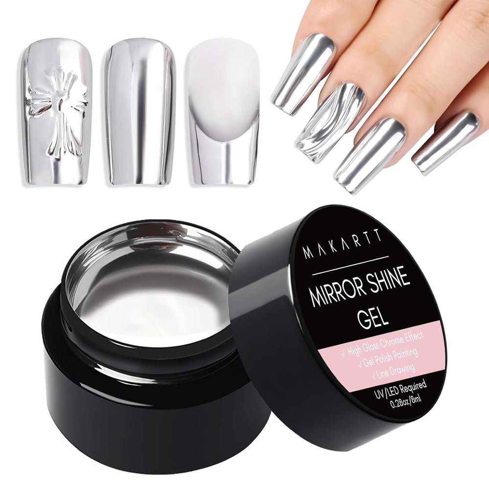 Makartt 3D Gel Nail Art - Gel Lipici Stras 15G pentru Brelocuri Unghii, Gel Sculptură Unghii Multifuncțional pentru Design Unghii DIY, Sculptură Unghii Modelare Unghii Acasă (Transparent)