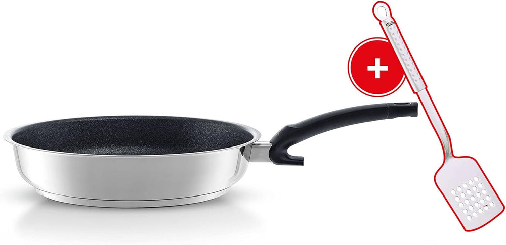 Fissler Adamant Premium, Edelstahlpfanne, antihaftbeschichtet, kratzfest – Induktionstöpfe und Pfannen Naty Shop