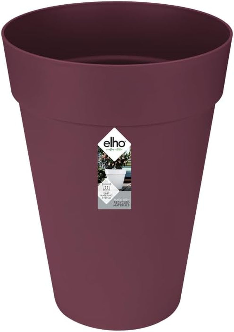 elho Loft Urban Round Tall 35 - Ghiveci de flori pentru exterior - Ø 33,5 x H 45,3 cm - Alb/Alb