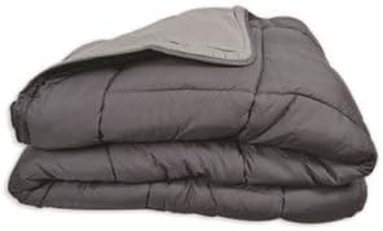 Poyet Motte Calgary Bettbezug Polyester Stahl/Silber, Polyester, Stahl/Silber, 220 x 160 x 1 cm. Bettdecken und Steppdecken Naty Shop 200 x 200 x 1 cm