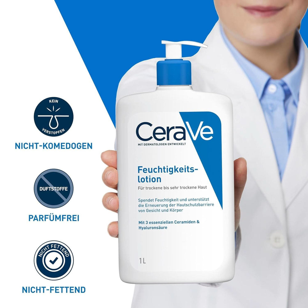 Cerave Feuchtigkeitslotion für Körper und Gesicht, 1 Liter Kosmetik und Schönheit Naty Shop