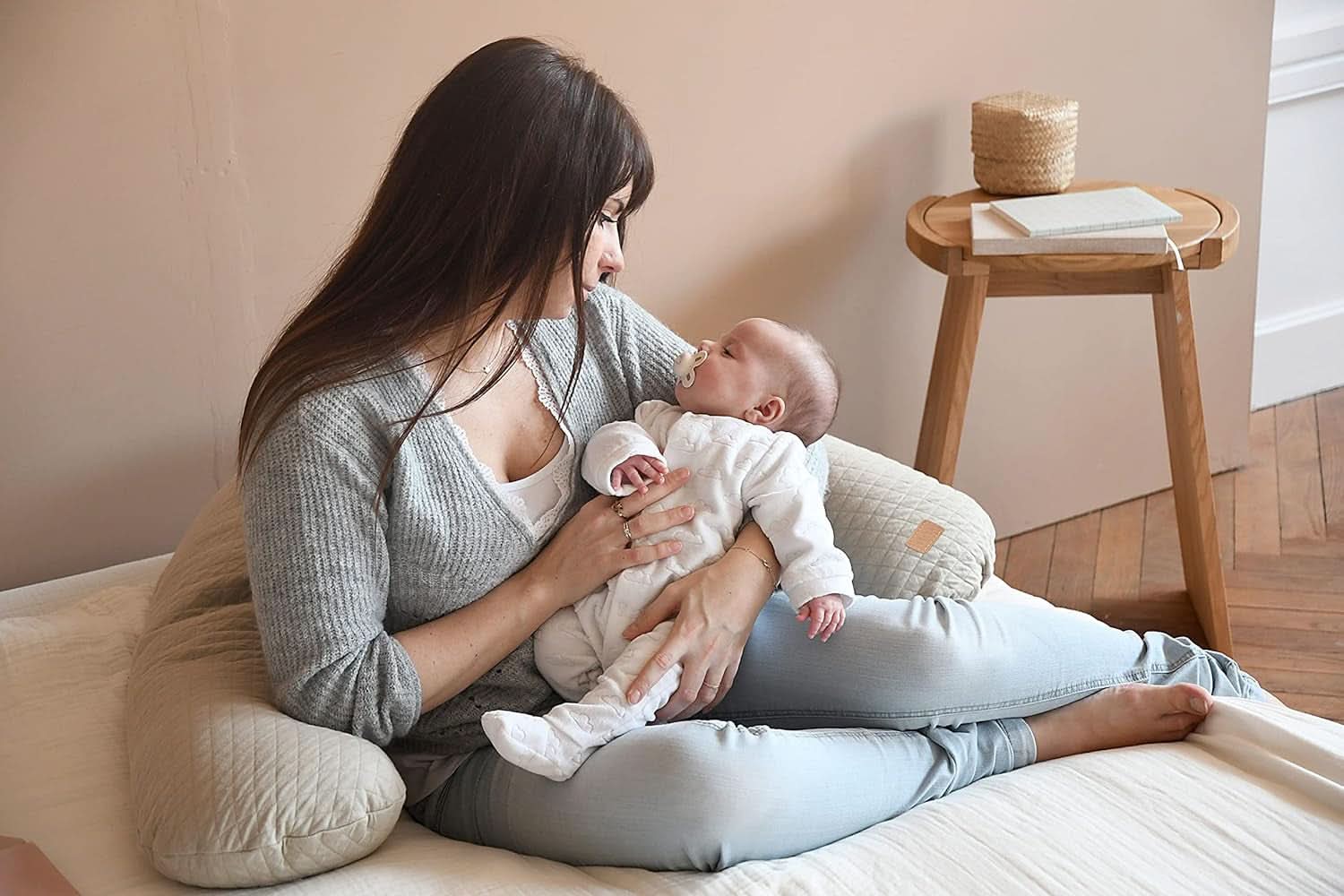 Red Castle - Multifunktionales Schwangerschafts- und Stillkissen - Ideal zum Schlafen und Stillen - Baumwolle - 170 cm Zubehör Babynahrung und Stillen Naty Shop