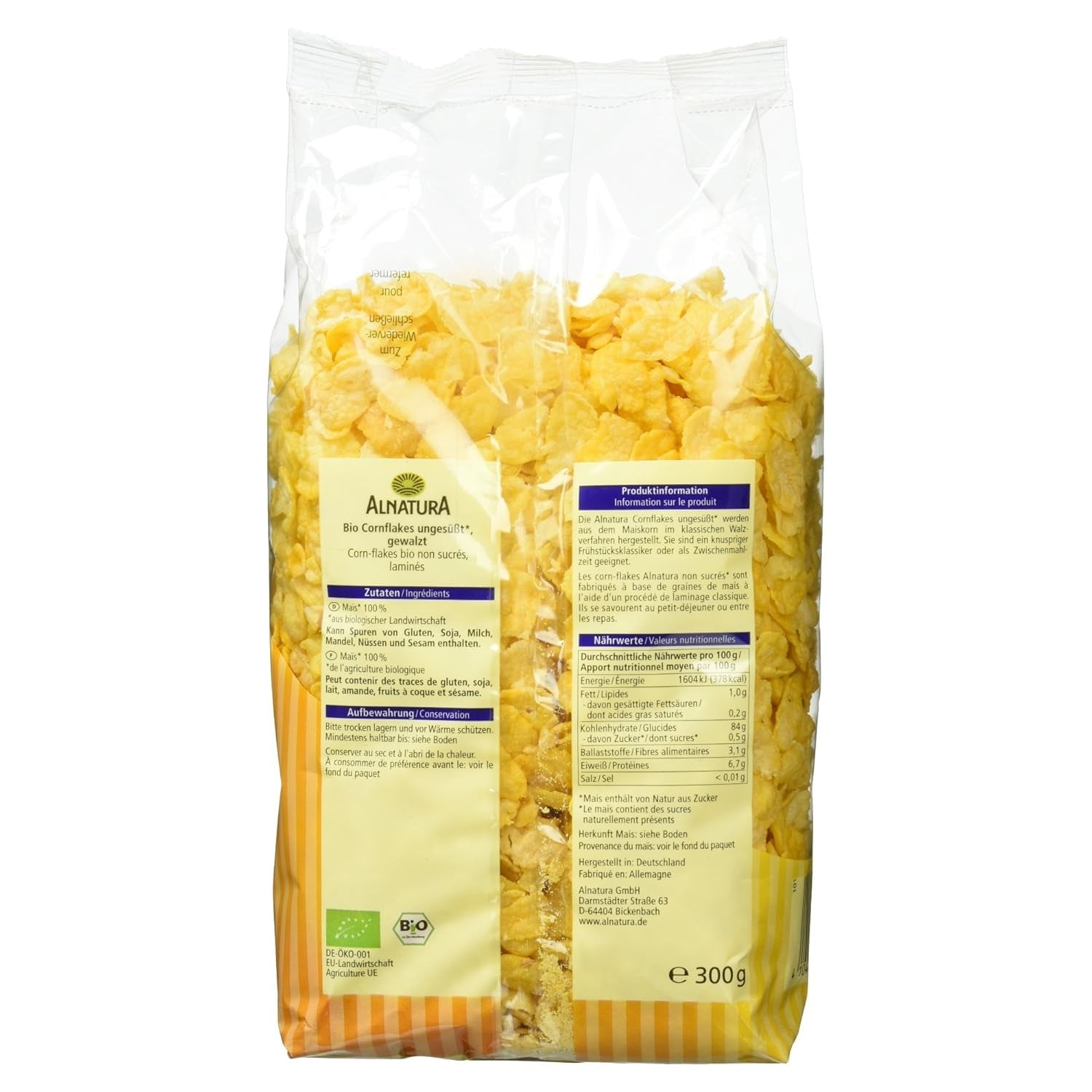 Ungesüßte Bio-Cornflakes, 300g