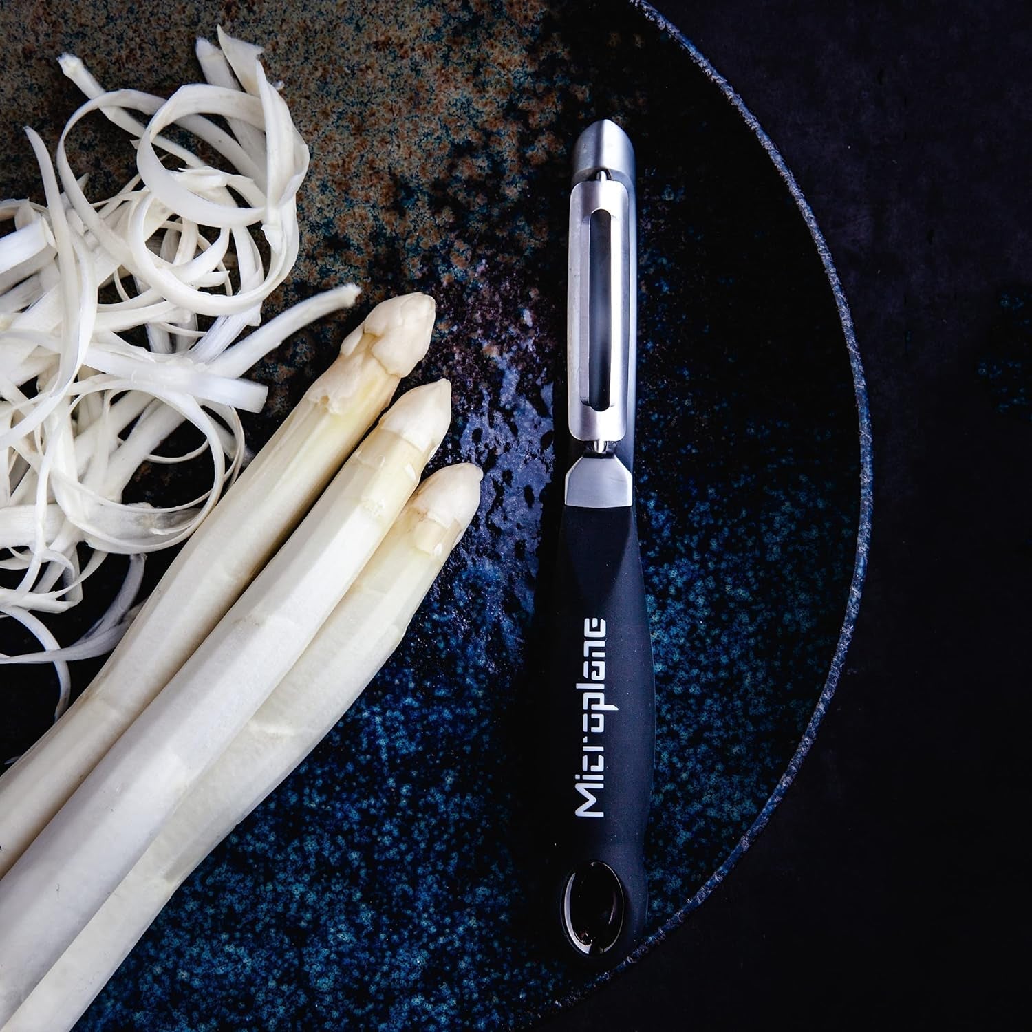 Naty Shop Microplane Professioneller Doppelklingen-Edelstahl-Beidhändigschäler