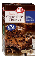 RUF, XXL-Dark Chocolate Drops zum Backen, vegan, glutenfrei, 100 Gramm Glasuren und Dekor Naty Shop Dark Chocolate