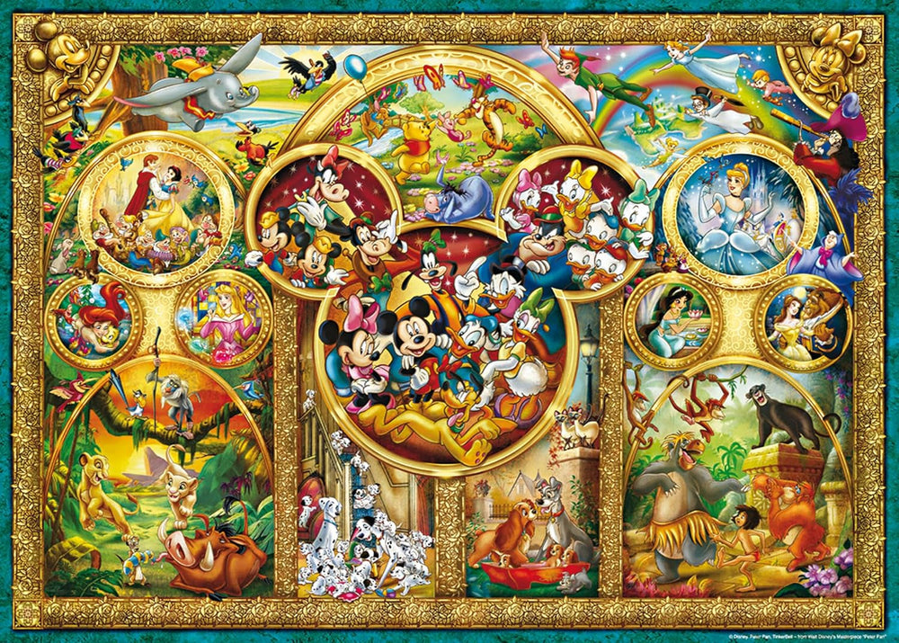 Ravensburger Puzzle 12000469 - Cele mai frumoase teme Disney - 1000 piese puzzle jigsaw Disney pentru adulți și copii de peste 14 ani Puzzle Naty Shop Scenic, Desen animat