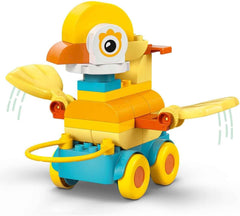 LEGO DUPLO Town Tiere auf Rädern 3-in-1-Set – Montessori Spielzeug zum Bauen von Ente, Fisch oder Hund mit Rädern und Ziehgriff – Geschenk für Mädchen und Jungen ab 2 Jahren – 10448