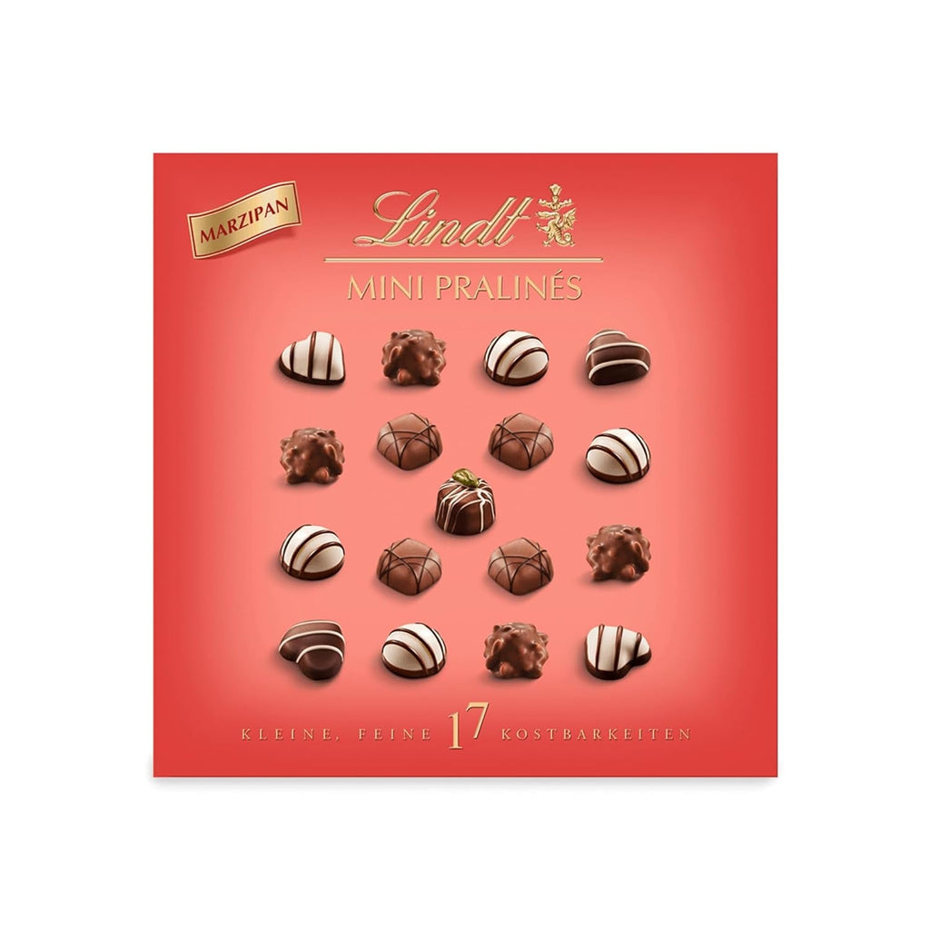 Ciocolată Lindt - Nougat Mini Pralinés, 165 grame, cutie cu 36 de praline Bomboane de Ciocolata Naty Shop 90 G Martipan
