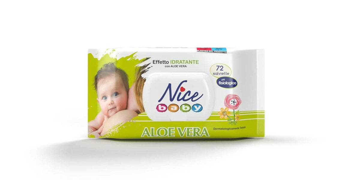 Servietten für Kinder und Babys – mit Aloe Vera und Arganöl – dermatologisch getestet – physiologischer pH-Wert – Maxiformat: 72 Stück Naty Shop Baby Wet Napkins