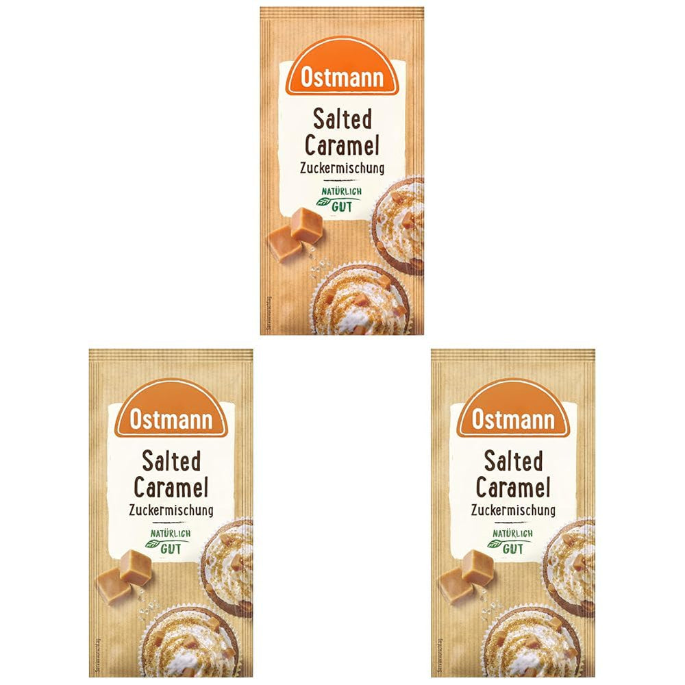 Ostmann Gewürze – Salted Caramel Zuckermischung, süß-salzige Mischung für Kekse, Gebäck und Desserts, 30 g im Beutel