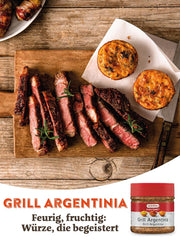 Kotanyi Gourmet Grill-Argentina Gewürzzubereitung, mit Paprika, Pfeffer, Koriander und mehr, fruchtig-würzig, 400ccm, 285 g