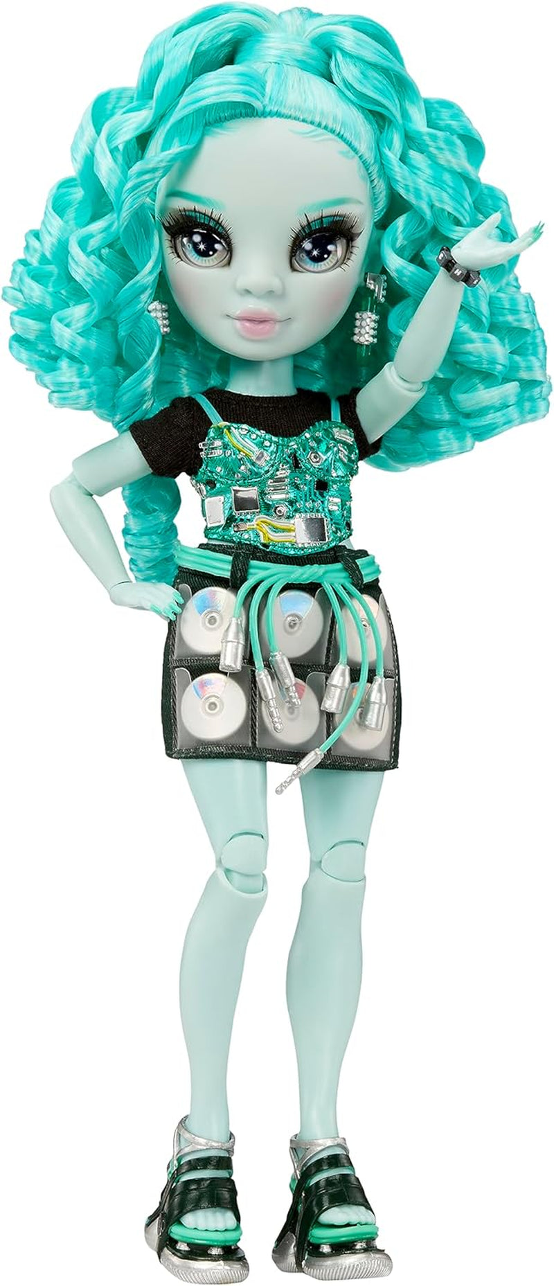 Rainbow High Shadow High Seria 3 - Berrie Skies - Păpușă de modă verde - Ținută la modă și peste 10 accesorii de joacă colorate - Ideală pentru copii cu vârste între 4 și 12 ani și colecționari