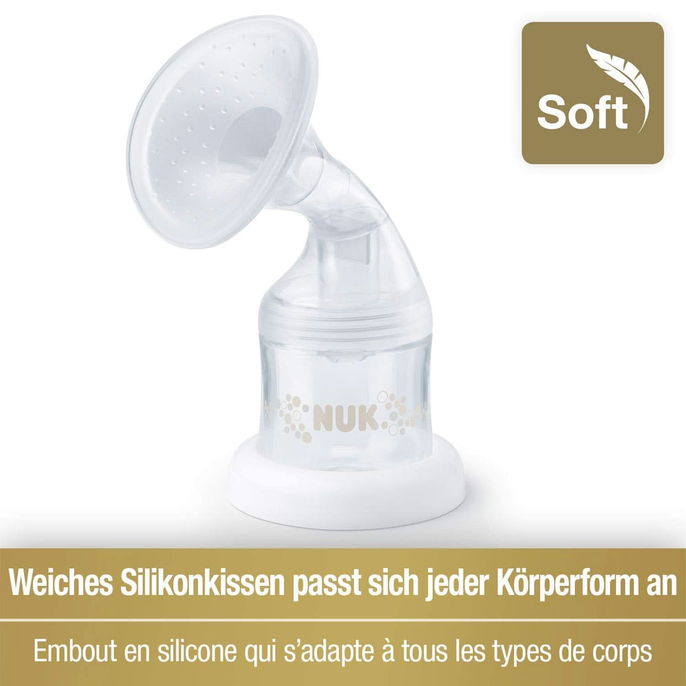 NUK Nature Sense Doppelte elektrische Milchpumpe | Mit Batterie, LCD-Display 2X Behälter für Muttermilch à 150 ml Zubehör Essen und Stillen Bebe Naty Shop