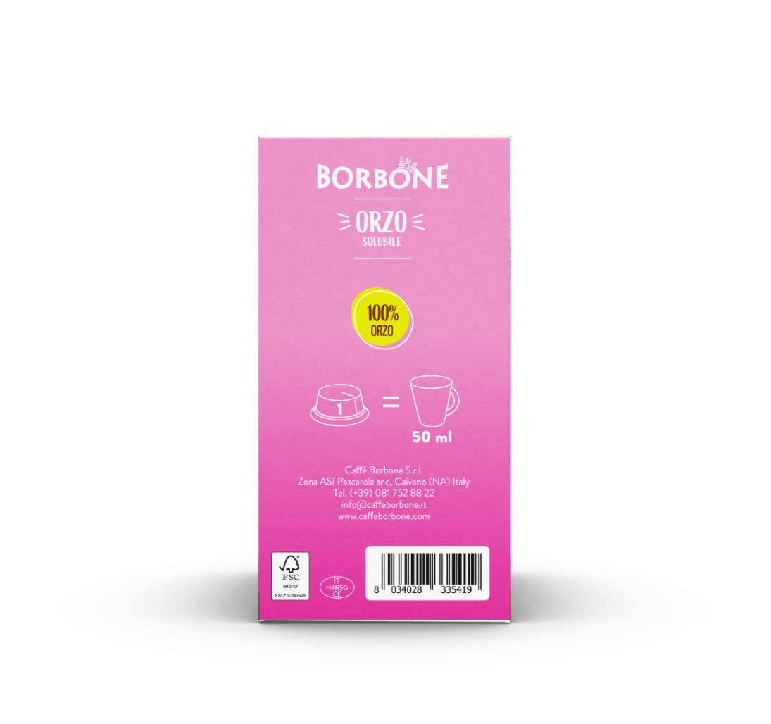 Caffè Borbone Malzkaffee - 96 Kapseln (6 Packungen mit 16 Stück) - Kompatibel mit Lavazza A Modo Mio Haushalts-Espressomaschinen