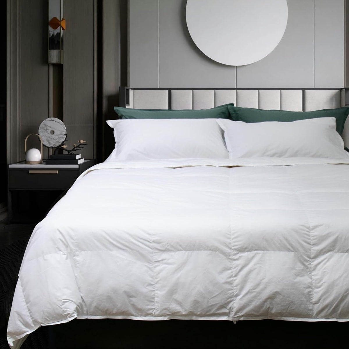 Nottetempo, plapumă din puf de gâscă, pat simplu, 205 X 155 X 2 Cm, Bianco Plapumi si pilote Naty Shop Singur 205 X 155 X 2 cm