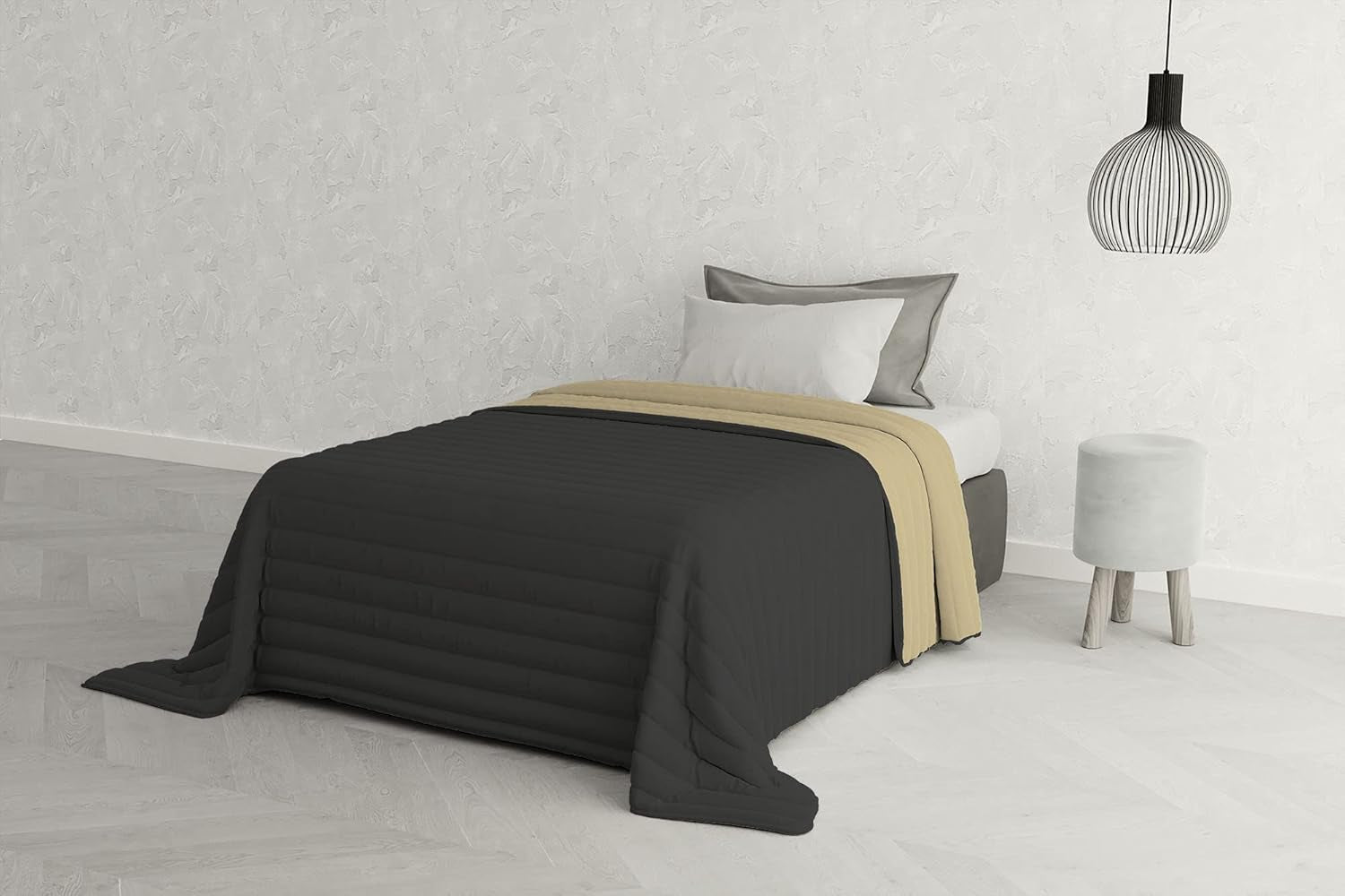 Lenjerie de pat italiană Estivo pat simplu, lenjerie, Aqua, 170 X 270 Cm