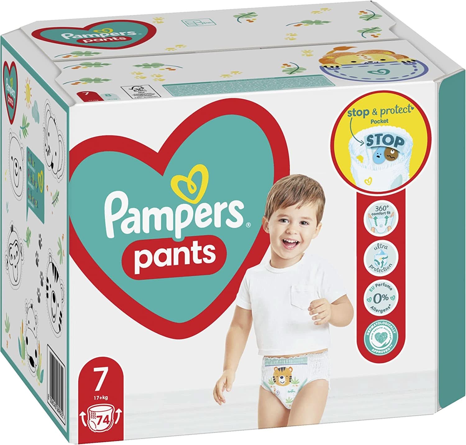 Pampers (versiunea clasica), pantaloni băiat/fată 7 74 buc Mama si Copilul Naty Shop