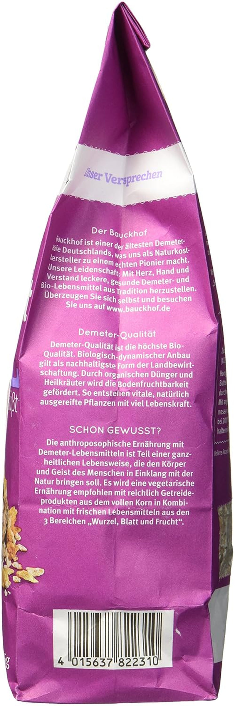 Hof Dinkelbeermüsli, ungesüßt, 425 g