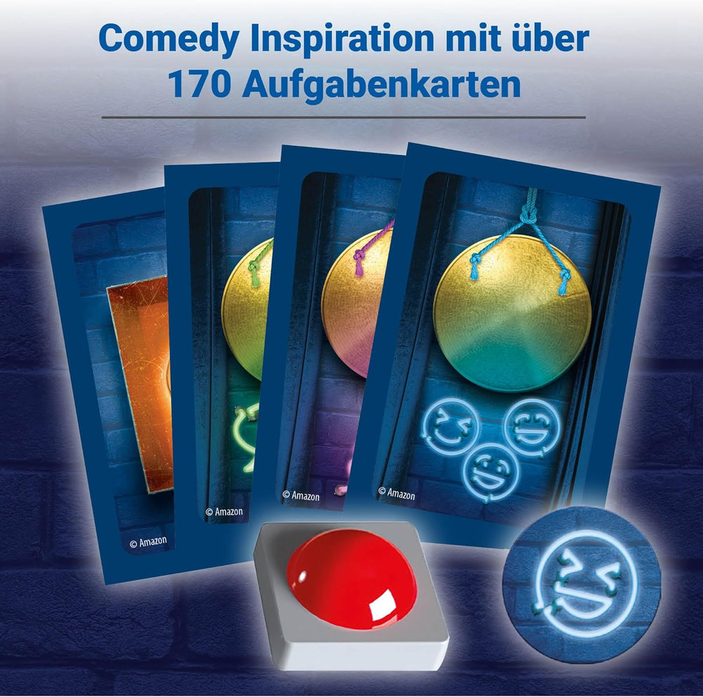Ravensburger 27524 - Last One Laughing - Das Partyspiel zur Serie, LOL-Spiel für 3-8 Spieler ab 14 Jahren, 350+ Aufgaben für die „Don't Laugh“-Herausforderung, das lustige Kartenspiel zu den LOL-Staffeln 1, 2, 3 und 4