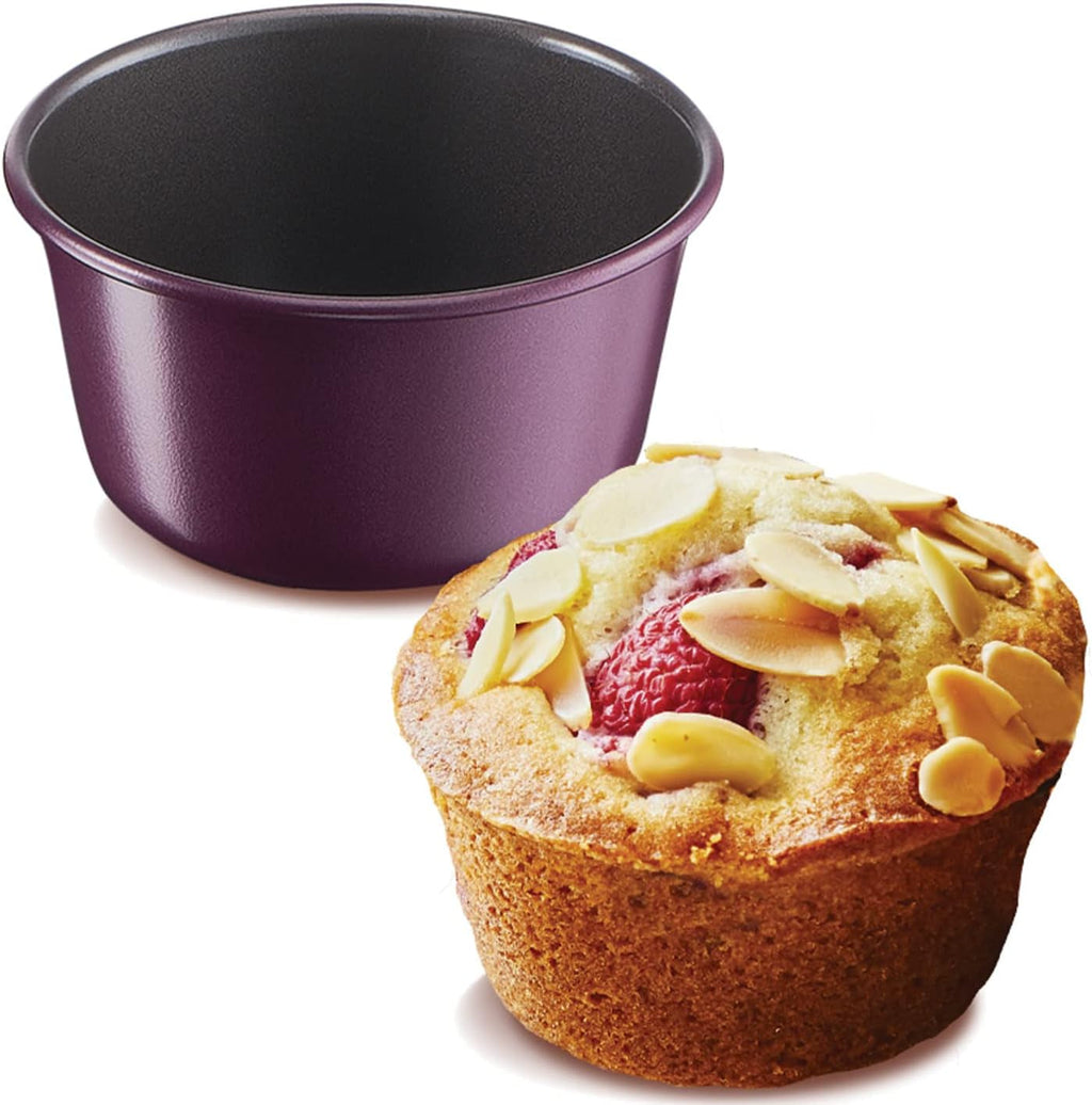 Tefal Creabake Muffins Creabake Backformen, 7,5 Cm, Antihaftbeschichtung, Stapelbares System, Kreative Rezepte Für Süßigkeiten Und Salate, Einfaches Backen, Eisenfarben Matrite si tavi pentru copt Naty Shop