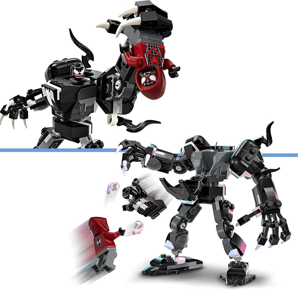 LEGO Marvel Venom Mech Vs. Miles Morales bewegliche Actionfiguren für Kinder, Spider-Man-Set mit Superhelden-Duell-Minifiguren, Spielzeuggeschenk für Jungen und Mädchen ab 6 Jahren, 76276 Bausets. Besuchen Sie den LEGO-Store