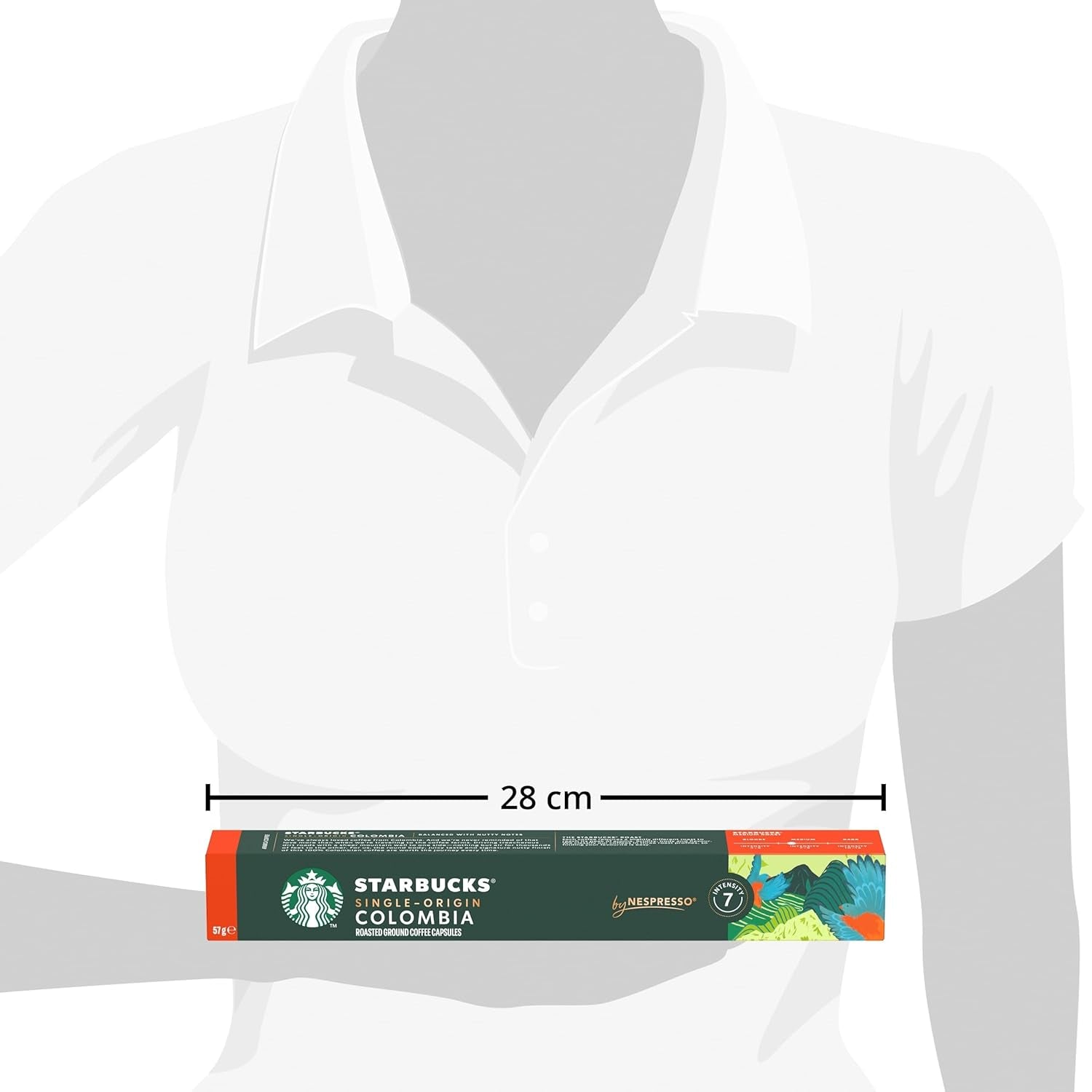 STARBUCKS Single-Origin Colombia by Nespresso, Mittlere Röstung, Kaffeekapseln 10 x 10 (100 Kapseln)