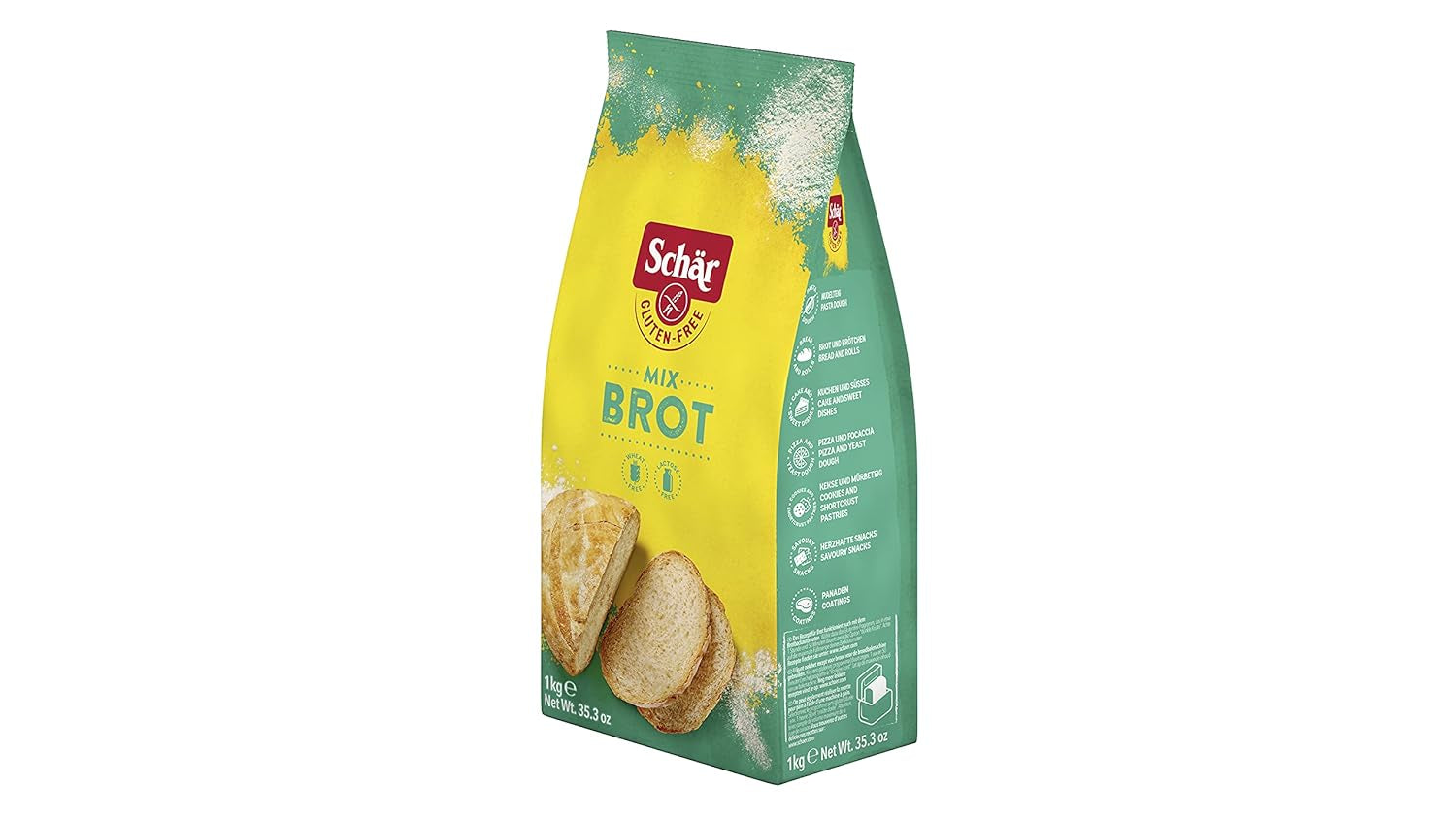 Mix B - Brot Mix Backmischung Glutenfrei 1Kg, 10Er Pack Naty Shop