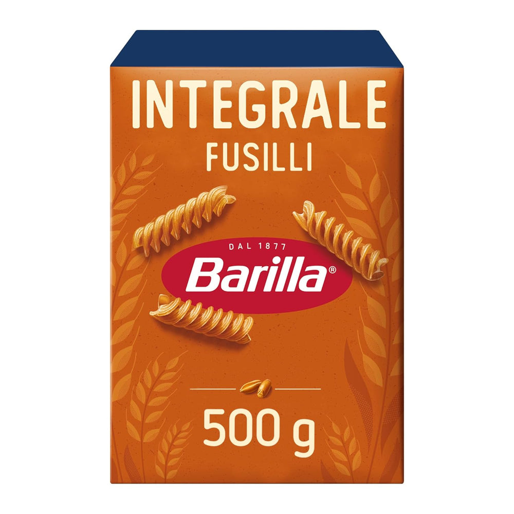 Barilla Pasta Integrale Fusilli – Grießnudeln mit Naturfasern, 500 g