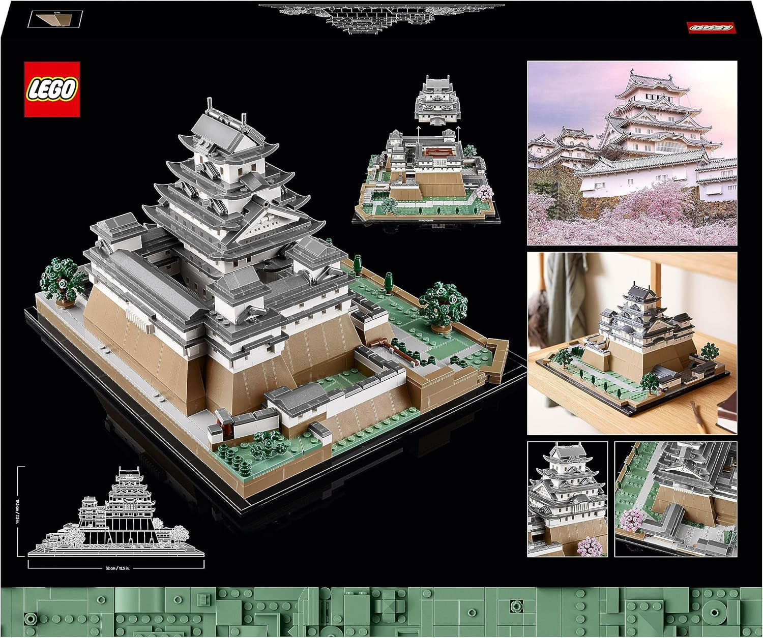 LEGO Architecture Himeji Castle, Modellbausatz für Erwachsene, Wahrzeichen-Sammlung, kreatives Garten- und japanisches Kultur-Fan-Set mit Kirschblütenbaum, Geschenk für Sie und Ihn 21060 Bausets Besuchen Sie den LEGO-Store