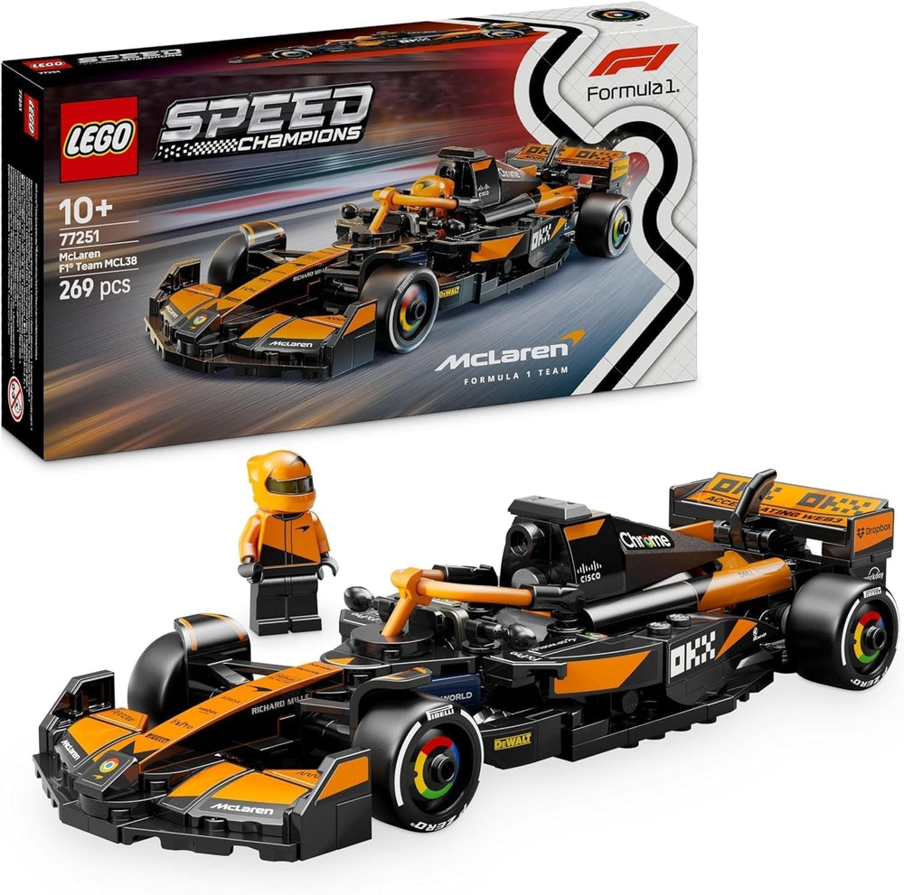 LEGO Speed Champions Mercedes-Amg F1 W15 Rennwagen – Formel-1-Minifiguren-Spielzeug – sammelbares und baubares Automodell – Geschenk für Jungen und Mädchen ab 10 Jahren oder erwachsene Fans 77244 Bausätze Besuchen Sie den LEGO-Store Mclaren F1 Team Mcl38 Rennwagen 77251