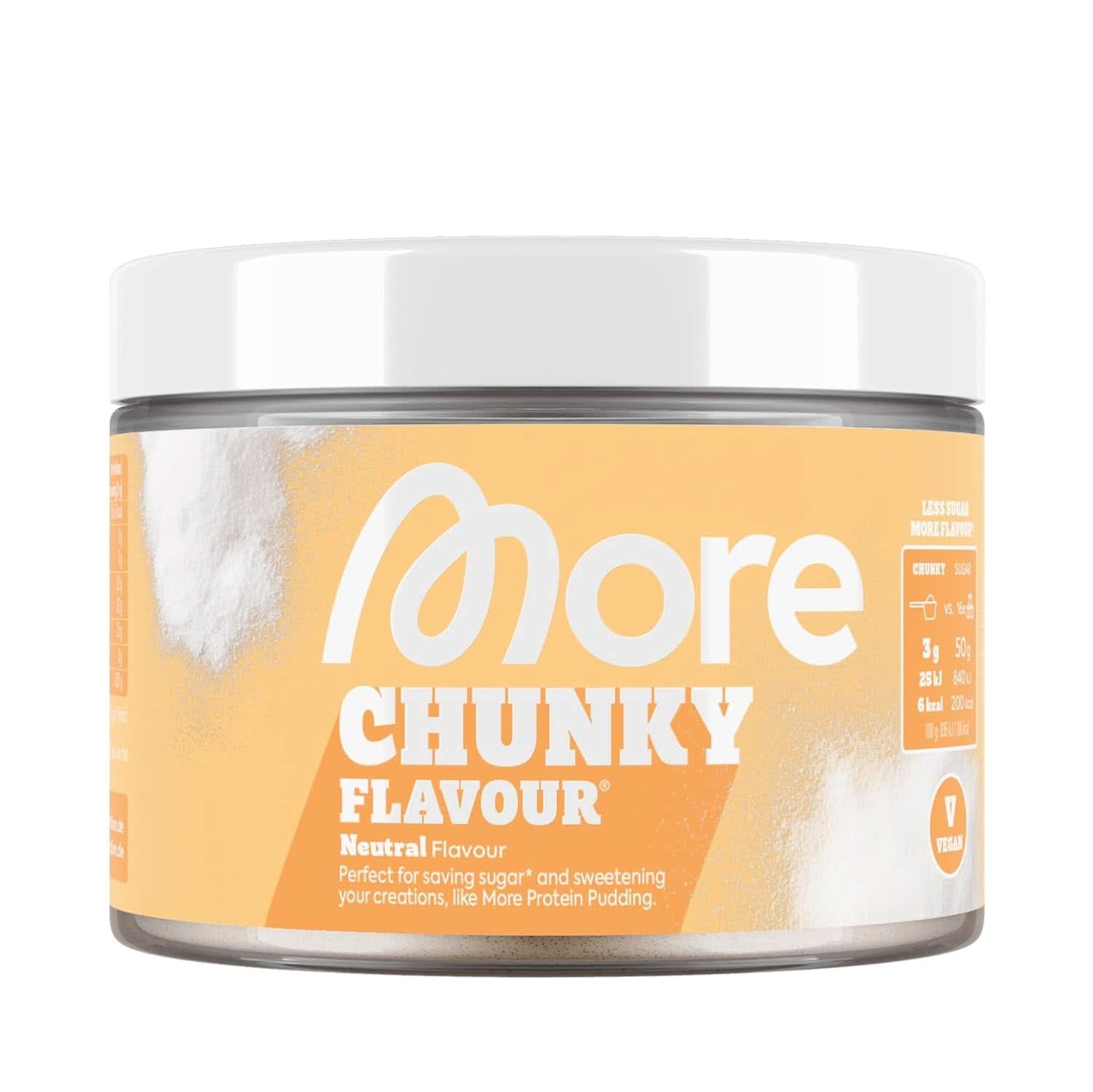 MEHR Chunky Flavour, Blueberry Cheesecake, Aromapulver zum Süßen mit Inulin und Laktase, 150 Gramm Süßstoffe Naty Shop 150 Gramm Neutraler Geschmack