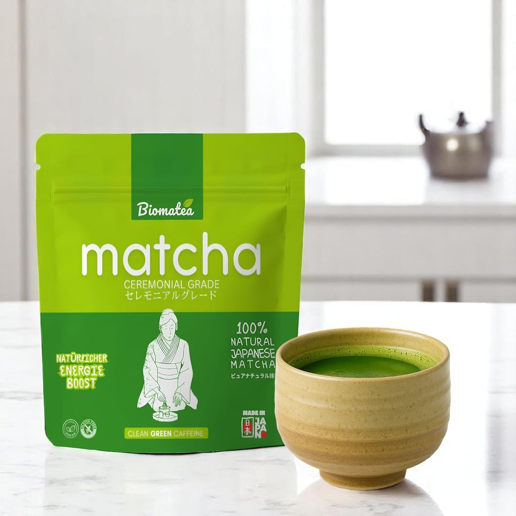 50 G Matcha de calitate ceremonială din Japonia - 100% natural, fără pesticide și testat - măcinat cu piatră - pudră de ceai japonez premium Moegi Matcha