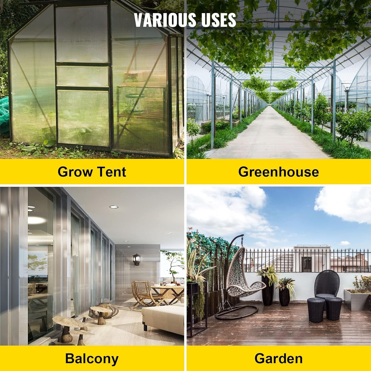 VEVOR DWC Hydrokultur-Anbausystem, Hydrokultur-Anbausysteme, Tiefwasseranbau, 4 20-Liter-Eimer, DWC-System mit Luftpumpe, Luftsteinen und Wasserstandsanzeige für Blattgemüse